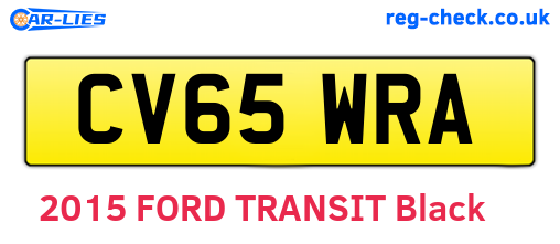 CV65WRA are the vehicle registration plates.