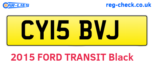 CY15BVJ are the vehicle registration plates.