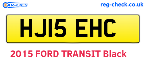 HJ15EHC are the vehicle registration plates.