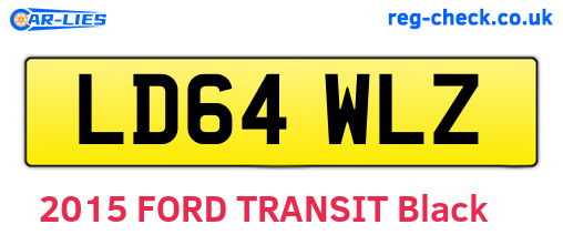 LD64WLZ are the vehicle registration plates.