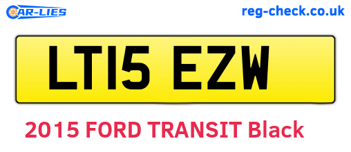 LT15EZW are the vehicle registration plates.