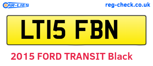LT15FBN are the vehicle registration plates.