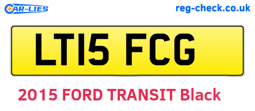 LT15FCG are the vehicle registration plates.