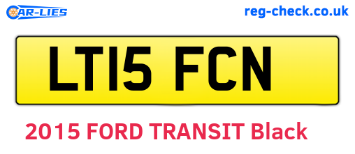 LT15FCN are the vehicle registration plates.