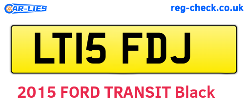 LT15FDJ are the vehicle registration plates.