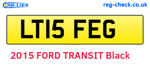 LT15FEG are the vehicle registration plates.