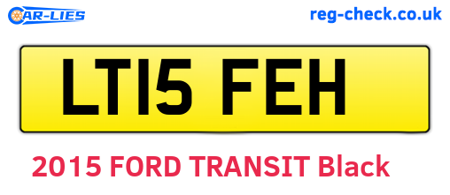 LT15FEH are the vehicle registration plates.