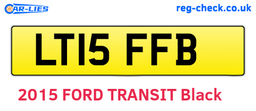 LT15FFB are the vehicle registration plates.