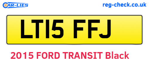 LT15FFJ are the vehicle registration plates.