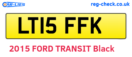 LT15FFK are the vehicle registration plates.