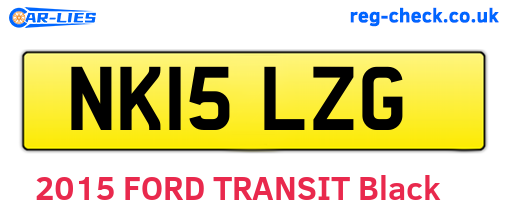 NK15LZG are the vehicle registration plates.
