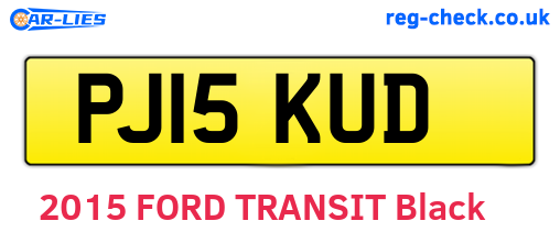 PJ15KUD are the vehicle registration plates.