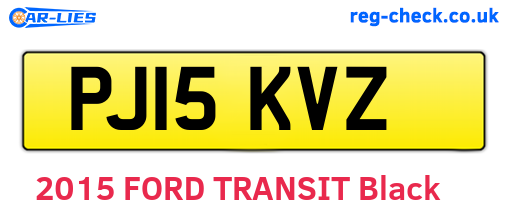 PJ15KVZ are the vehicle registration plates.