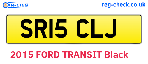SR15CLJ are the vehicle registration plates.