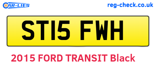 ST15FWH are the vehicle registration plates.