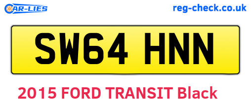 SW64HNN are the vehicle registration plates.