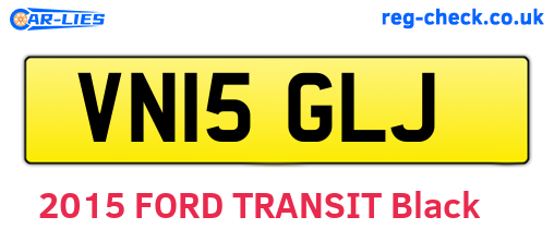 VN15GLJ are the vehicle registration plates.