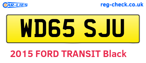 WD65SJU are the vehicle registration plates.