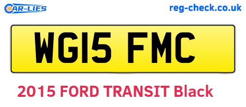 WG15FMC are the vehicle registration plates.