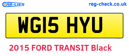 WG15HYU are the vehicle registration plates.