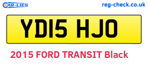 YD15HJO are the vehicle registration plates.