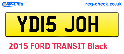 YD15JOH are the vehicle registration plates.