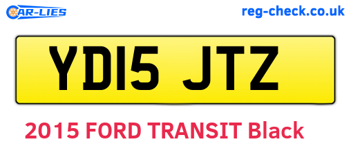 YD15JTZ are the vehicle registration plates.