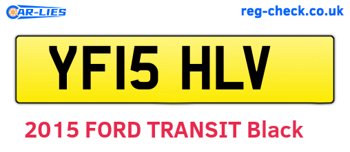 YF15HLV are the vehicle registration plates.