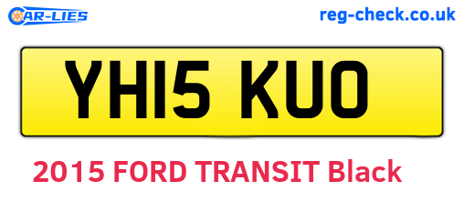 YH15KUO are the vehicle registration plates.