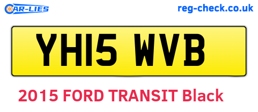 YH15WVB are the vehicle registration plates.