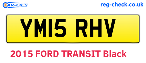 YM15RHV are the vehicle registration plates.