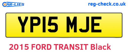 YP15MJE are the vehicle registration plates.