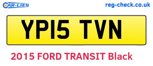 YP15TVN are the vehicle registration plates.
