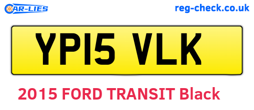 YP15VLK are the vehicle registration plates.