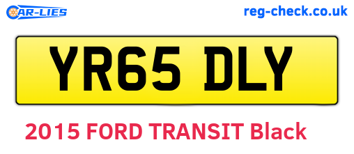 YR65DLY are the vehicle registration plates.