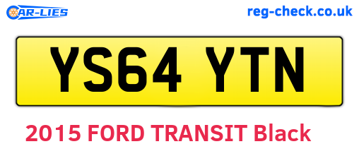 YS64YTN are the vehicle registration plates.