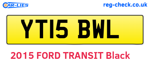 YT15BWL are the vehicle registration plates.