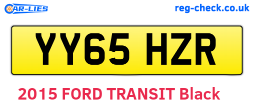 YY65HZR are the vehicle registration plates.