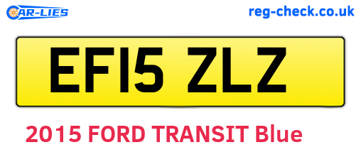 EF15ZLZ are the vehicle registration plates.
