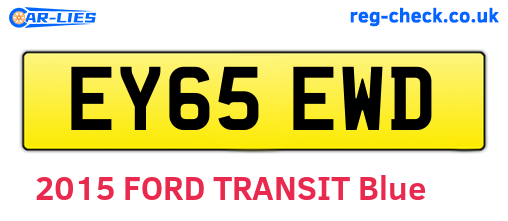 EY65EWD are the vehicle registration plates.