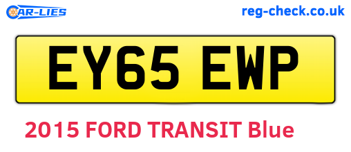 EY65EWP are the vehicle registration plates.