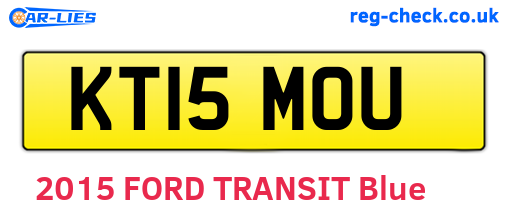 KT15MOU are the vehicle registration plates.