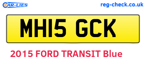 MH15GCK are the vehicle registration plates.