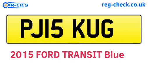 PJ15KUG are the vehicle registration plates.