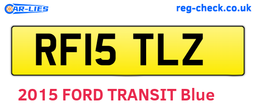 RF15TLZ are the vehicle registration plates.