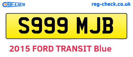 S999MJB are the vehicle registration plates.