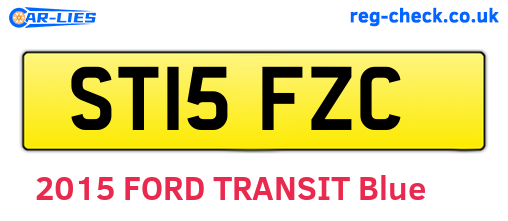 ST15FZC are the vehicle registration plates.