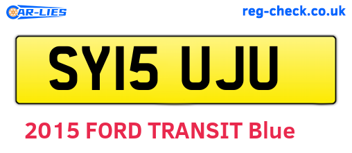 SY15UJU are the vehicle registration plates.
