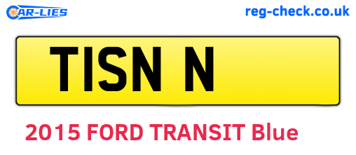 T1SNN are the vehicle registration plates.