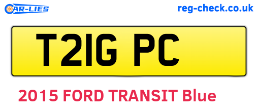 T21GPC are the vehicle registration plates.